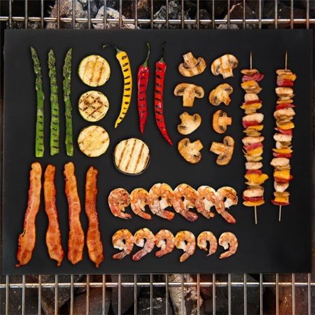 TRADEMARK GLOBAL Trademark Global 82-30X40 16 x 13 in. Classic Cuisine Non-Stick Reusable BBQ Grill Mat - Set of 2 82-30X40